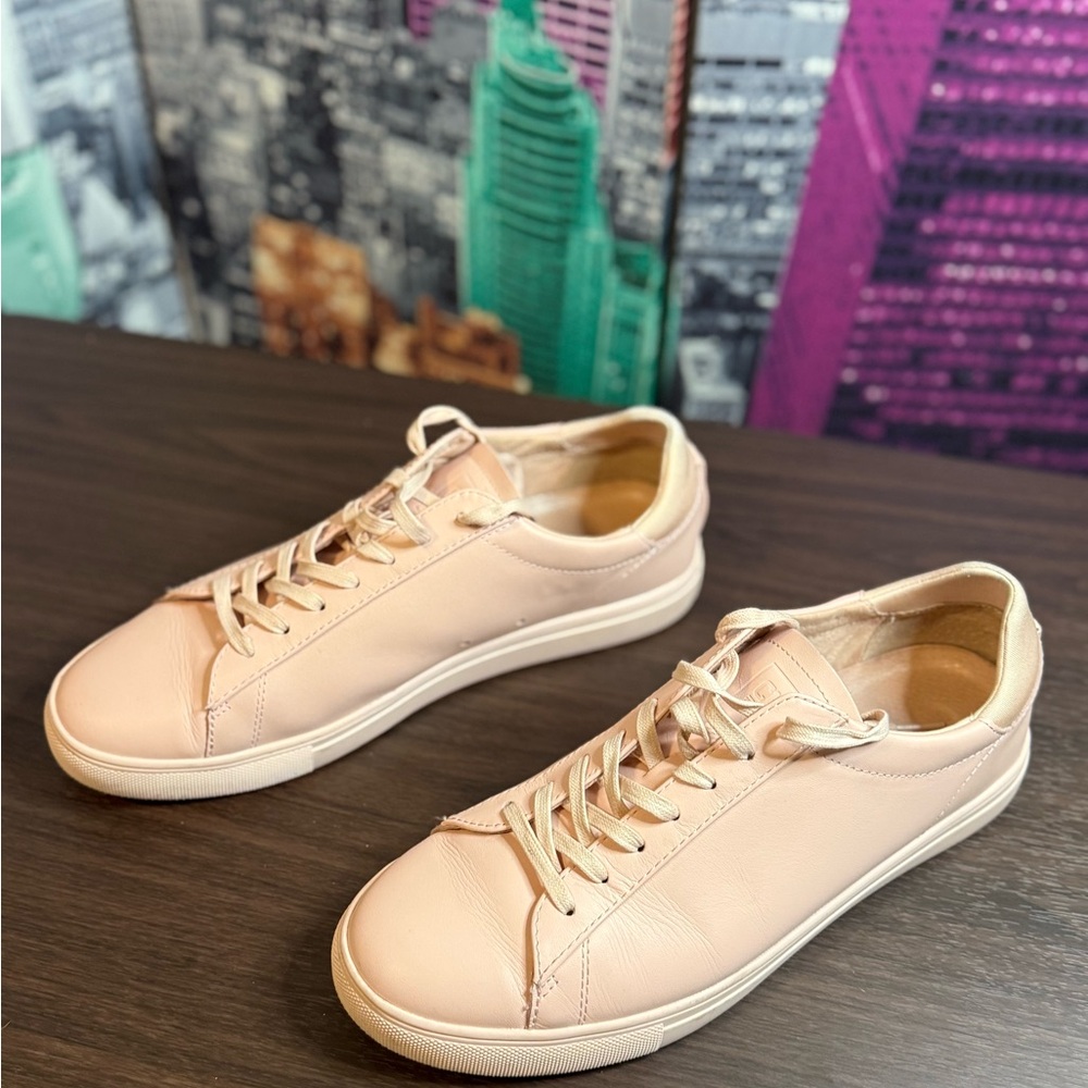 Clae Pink Sneakers Canvas Low-Top